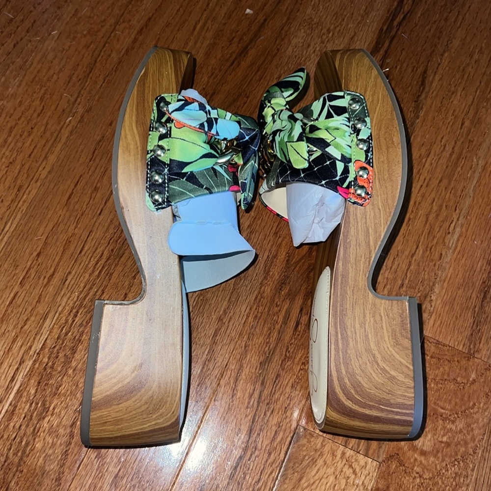 NEW IN BOX Jessica Simpson Women’s Resima Lily Of Jungle Platform Sandal Size 7 - Picture 4 of 8